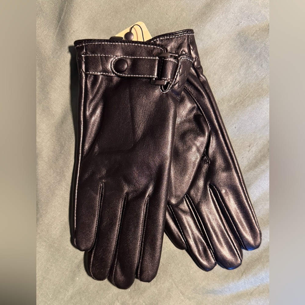 Sophisticated Black Leather Gloves